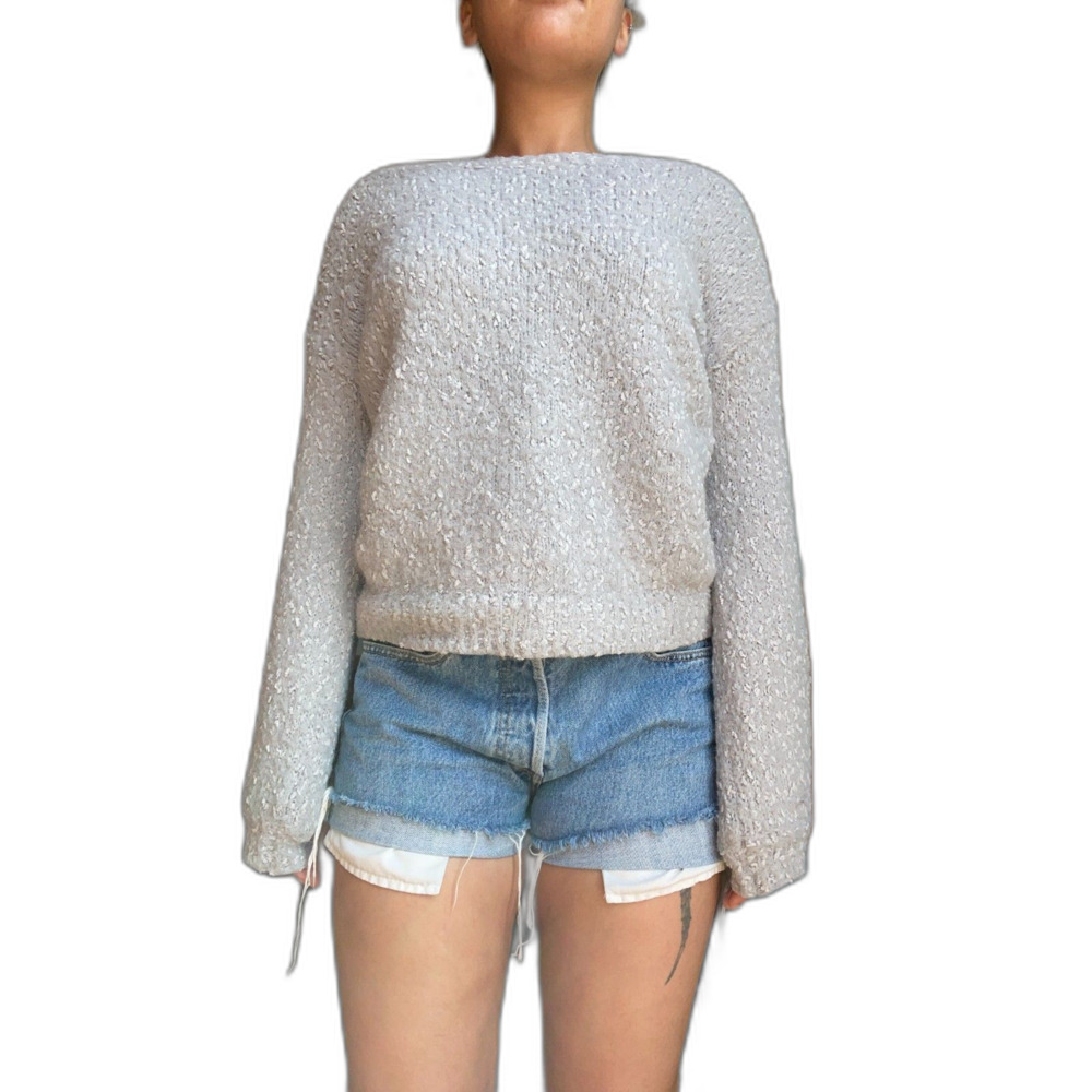 Cozy Light Grey Philosophy Sweater